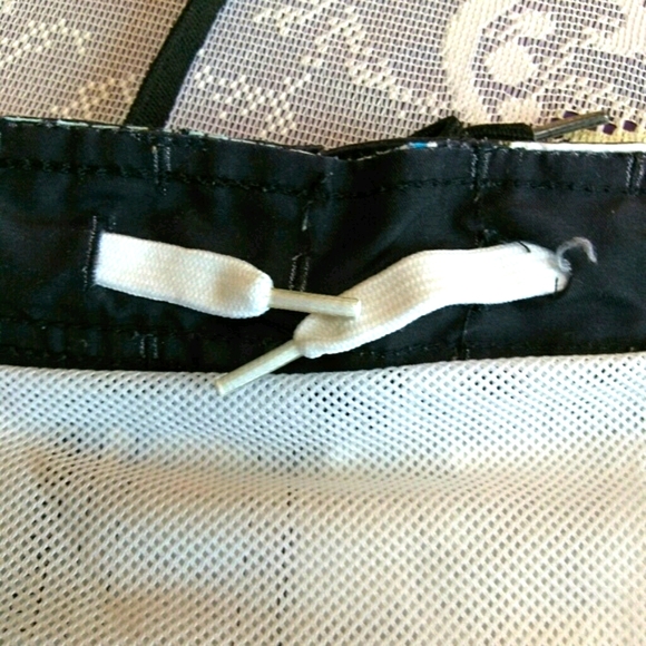 Board Style Swim Trunks "No Surfing" Print - Picture 3 of 8